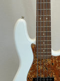 Used 2024 Fender Player Jazz Bass V Polar White SN:MX24006203