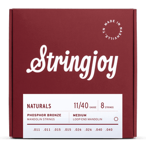 Stringjoy Naturals | Medium Gauge (11-40) Phosphor Bronze Mandolin Strings