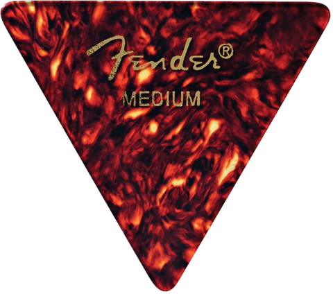 Fender 355 Shape Classic Celluloid Picks 12 Pack Medium - Tortoise Shell