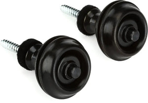 Dunlop Straplok Dual Design Strap Retainer System - Black - SLS1033BK