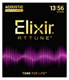 Elixir ATTUNE Phosphor Bronze Acoustic Guitar Strings Medium 13-56