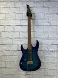 Ibanez GRX70QALTBB Transparent Blue Burst Left Handed