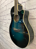 Yamaha APX600 Thinline Cutaway Acoustic/Electric Guitar Oriental Blue Burst