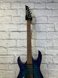 Ibanez GRX70QALTBB Transparent Blue Burst Left Handed