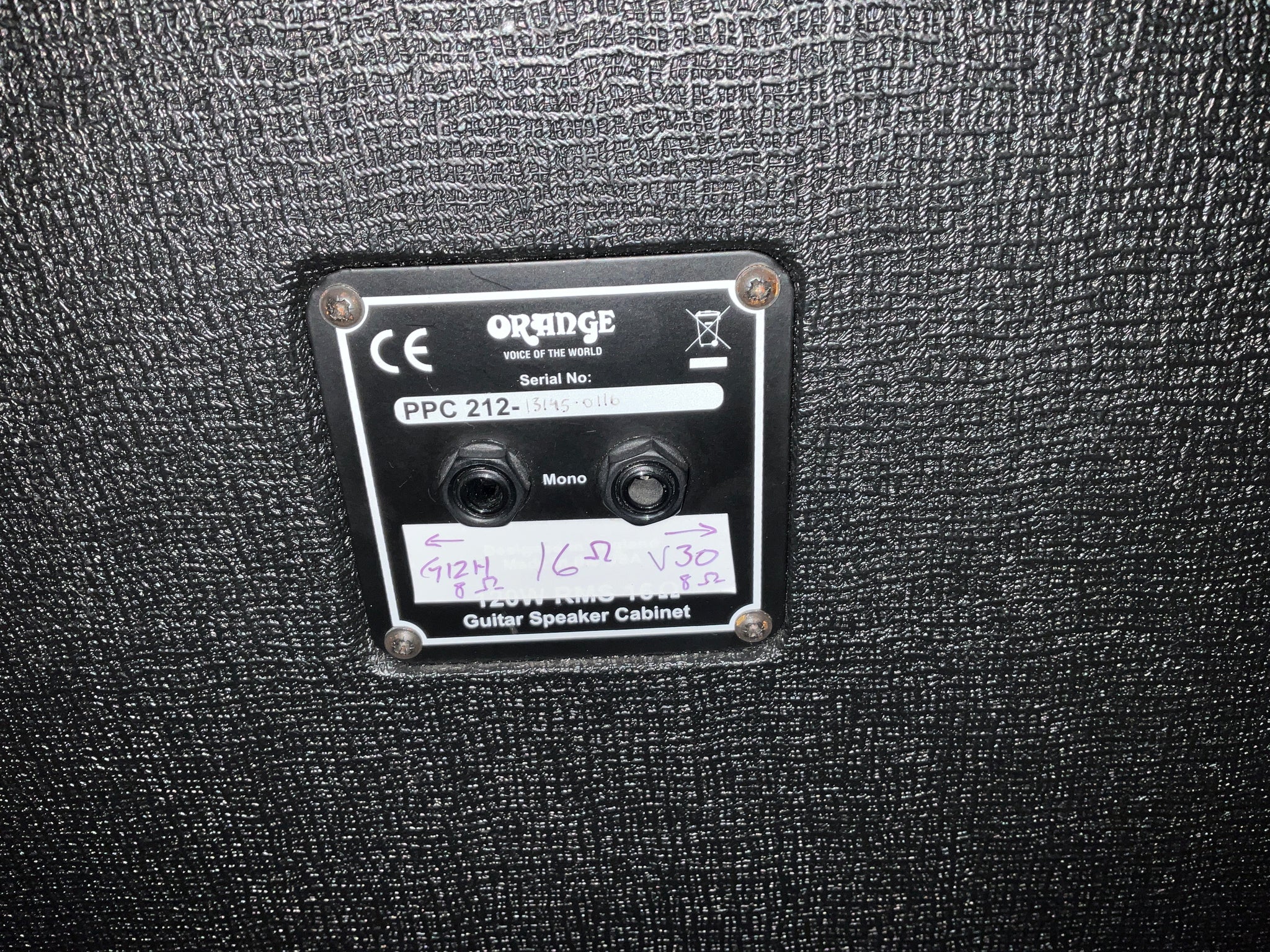 Used - Orange PPC212 - Amp Cab – Strings & Things Music LLC