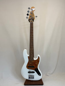 Used 2024 Fender Player Jazz Bass V Polar White SN:MX24006203