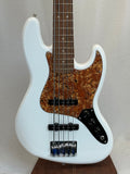 Used 2024 Fender Player Jazz Bass V Polar White SN:MX24006203