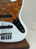 Used 2024 Fender Player Jazz Bass V Polar White SN:MX24006203