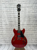 Ibanez AS73 Transparent Cherry Red SN:PW26070548