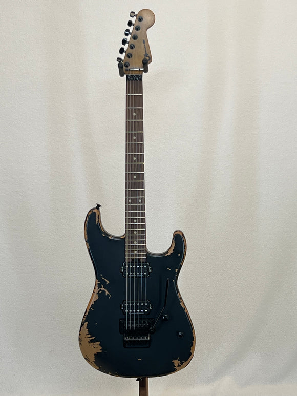 Used 2024 Charvel Pro-Mod Relic San Dimas Style 1 HH FR PF Weathered Black SN:MC233515