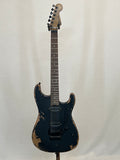 Used 2024 Charvel Pro-Mod Relic San Dimas Style 1 HH FR PF Weathered Black SN:MC233515