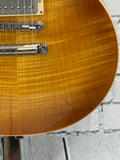 Used 2017 Gibson Les Paul Traditional Honey Burst Left Handed Neck Repair SN:170087114
