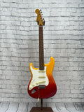 Used 2022 Fender Player Plus Stratocaster Left Handed Tequila Sunrise SN:MX22288125