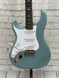 Used 2024 PRS SE Silver Sky Left HandedStone Blue SN:CTIG055745
