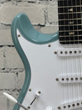 Used 2024 PRS SE Silver Sky Left HandedStone Blue SN:CTIG055745