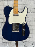 Used 2007 Fender Custom Classic Telecaster Cobalt Blue Transparent SN:CZ508555