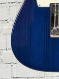 Used 2007 Fender Custom Classic Telecaster Cobalt Blue Transparent SN:CZ508555