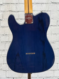 Used 2007 Fender Custom Classic Telecaster Cobalt Blue Transparent SN:CZ508555