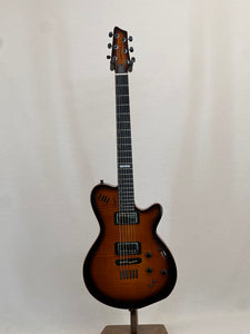 Used Godin LGX-SA Cognac Burst Flame AAA SN:13275135