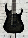 Ibanez GRG7221QA Transparent Black Sunburst SN:GS260400962
