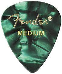 Fender Medium Picks 12 pack - Green Moto