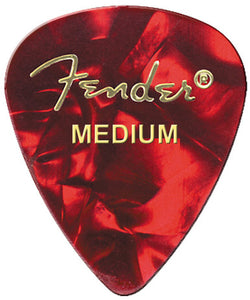 Fender Medium Picks 12 pack - Red Moto