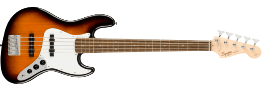 Squier Affinity Series Jazz Bass V Brown Sunburst