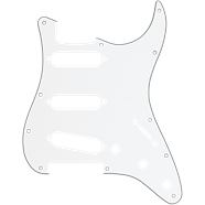 Fender White 11-HOLE MODERN-STYLE STRATOCASTER® S/S/S PICKGUARDS