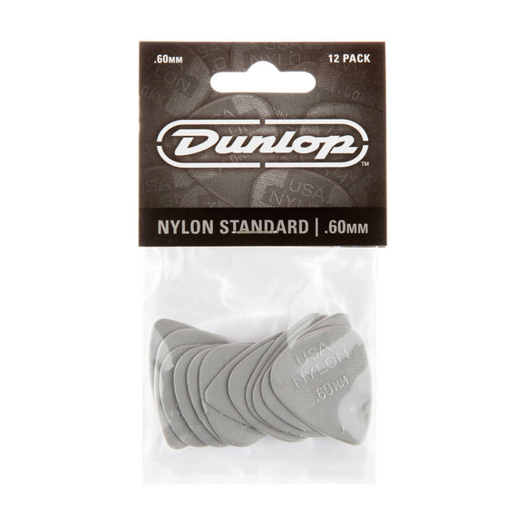 Dunlop NYLON STANDARD PICK .60MM 12 Pack