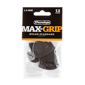 Dunlop MAX-GRIP NYLON STANDARD PICK 1.0MM 12 Pack