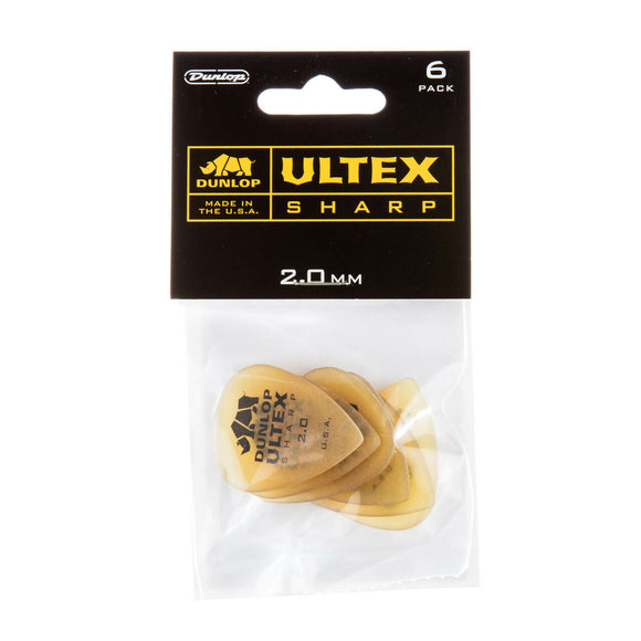 Dunlop ULTEX® SHARP PICK 2.0MM 6 Pack