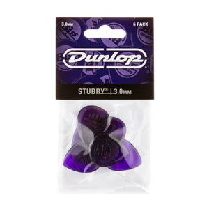 Dunlop STUBBY JAZZ PICK 3.00MM 6 Pack