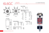 JJ Electronic 6L6GC Power Vacuum Tubes - Matching Pair