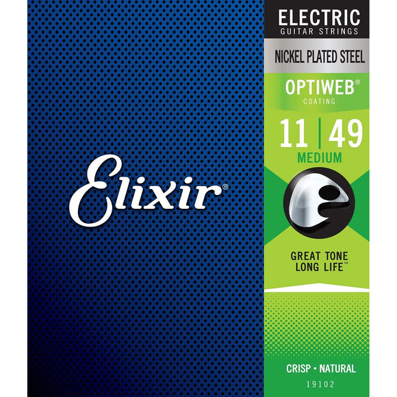 Elixir Optiweb Medium Electric Guitar Strings 11-49