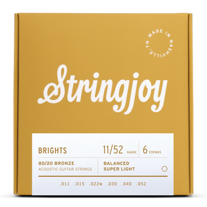 Stringjoy Brights Super Light Gauge 11-52 80/20 Bronze