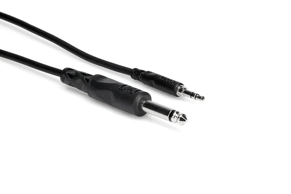Hosa CMP-105 5ft Mono Interconnect 1/4in TS to 3.5mm TRS