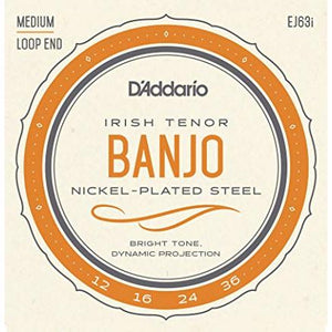 D'Addario EJ63i Irish Tenor Banjo Strings 12-36