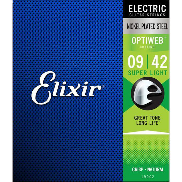 Elixir Optiweb Super Light Electric Guitar Strings 09-42