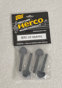 HERCO VIOLIN PEGS - 3/4 SIZE HE921