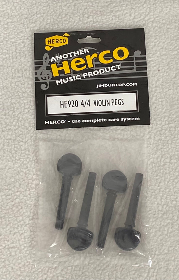 HERCO VIOLIN PEGS - 4/4 SIZE HE920