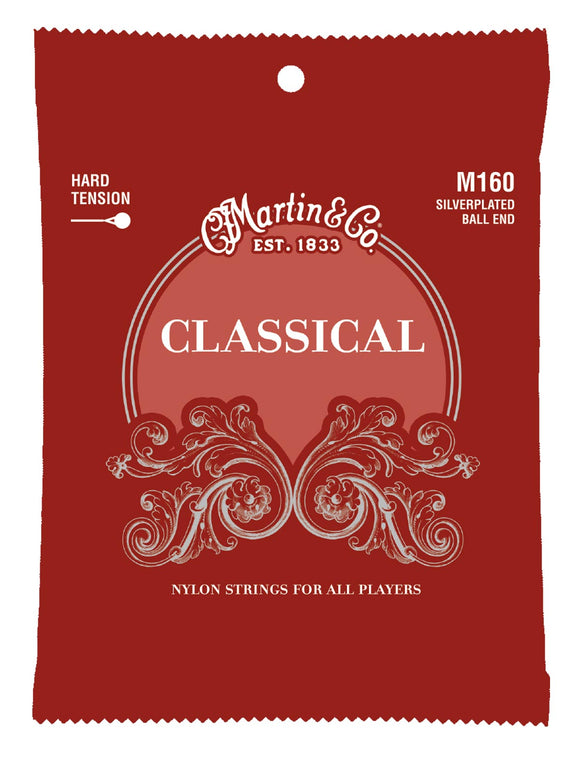 Martin M160 Classical Guitar Strings - Hard Tension Ball End