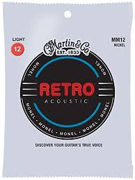 Martin MM12 Retro Light Acoustic Guitar Strings .012-.054