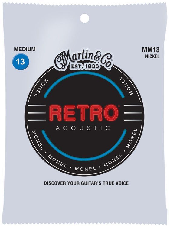 Martin MM13 Retro Medium Acoustic Guitar Strings .013-.056