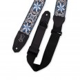 Levy's Right Height Guitar Strap Blue White Black