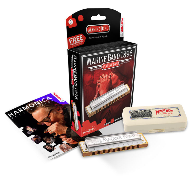 Hohner Marine Band ハーモニカ 7個セット HOHNER Marine Band 1896/20P D調 ダイアトニックハーモニカ