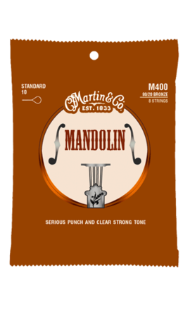 Martin M400 Standard Mandolin Strings - 80/20 Bronze