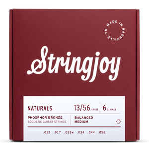 Stringjoy Naturals Medium Gauge 13-56 Phosphor Bronze