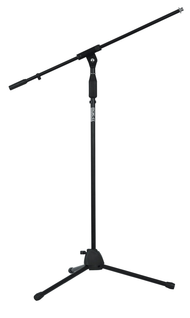 Rok-It Tripod Mic Stand w/ Fixed Boom – Strings & Things Music LLC