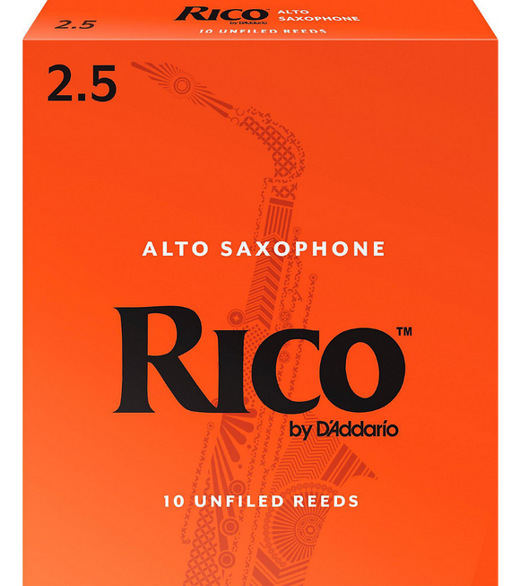 Rico Alto Saxophone Reeds 10-Pack - 2.5