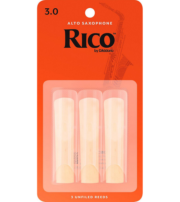 Rico Alto Saxophone Reeds 3-Pack - 3.0